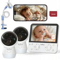Vaizdo kūdikių monitorius 5,5" su 2K kamera ir 4x priartinimu