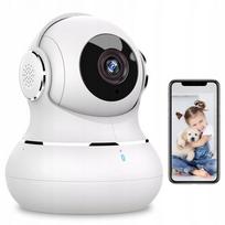 Vidaus stebėjimo kamera LITTLE ELF 2K, 360°, WiFi, su garsu, naktiniu režimu, suderinama su Alexa