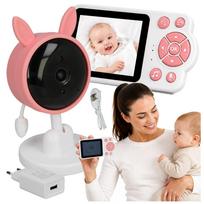 Vaikiška vaizdo auklė su 2,8" LCD ekranu, IR naktiniu matymu, lopšinėmis ir mikrofonu, 50 m