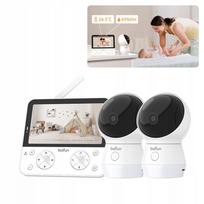 Vaizdo auklė su WiFi kamera, 4MP, besisukanti, LCD ekranas, 4000mAh baterija