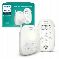 Kūdikio priežiūros radijo auklė PHILIPS AVENT Nanny DECT, balta, dvikryptis ryšys