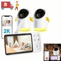 Vaikiška stebėjimo kamera su WiFi, 5" LCD, sukinėjama, naktinis režimas