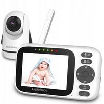 Vaizdo kūdikių stebėjimo kamera HELLOBABY, 3,2" IPS ekranas, dvipusis garsas, VOX režimas
