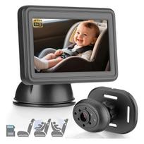 Automobilio vaizdo kamera HD 1080P su monitoriumi ir naktiniu matymu