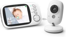 Vaizdo kūdikio stebėjimo kamera su 3,2" LCD ekranu ir naktiniu matymu