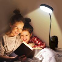LED skaitymo lempa, belaidė naktinė šviesa, 5 ryškumo lygiai, 1800mAh