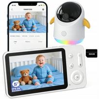 Vaizdo auklė IP kamera su WiFi, sukama, temperatūros jutiklis, 3MP