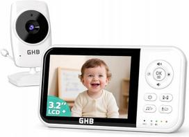 Vaizdo kūdikio stebėjimo monitorius GHB su 3,2" LCD ekranu MC632B