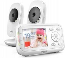 Vaikiška vaizdo auklė VTech, balta, su dviem imtuvais