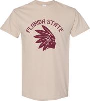 Florida State Sports Fan Shirt Native Head Graphic Tee Vintage Style College Football Game Day T-Shirt Unisex S