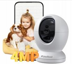Vaizdo kamera vaikų stebėjimui Usogood, 4MP, WiFi, sukamasis 360°