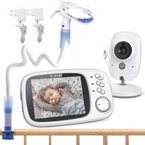 Vaikiška stebėjimo kamera NANNY, 3.2" LCD, naktinis režimas, VOX, laikiklis