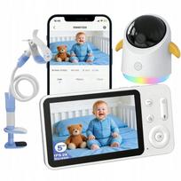 Namų vaizdo kamera NANNY HOME, su WiFi, sukiojama, valdoma programėle, su laikikliu