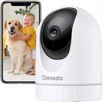 Vidaus WiFi saugumo kamera Cinnado, kūdikių stebėjimo, 2K, 360°