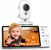 Vaizdo kūdikio stebėjimo kamera FULL HD 5", be Wi-Fi, 1080P