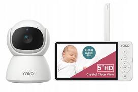 Vaikiška video auklė YOKO X5 su Clean Connection technologija, 5" HD ekranas