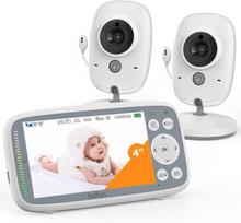 Vaikiška elektroninė kamerų sistema NANNY su 2 kameromis, 3x priartinimu ir HD skilto ekrano peržiūra