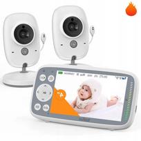 Vaizdo kūdikių stebėjimo kamera, Full HD, 4" LCD, 3x priartinimas, 2 vnt.