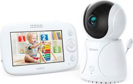 Vaizdo kūdikio stebėjimo monitorius Yoton YB03, 4.3" LCD, temperatūros jutiklis, pasukama kamera