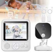 Vaizdo kūdikio stebėjimo kamera su WiFi, 2K 3MPx, 5" LCD, 4x priartinimas, pasukama