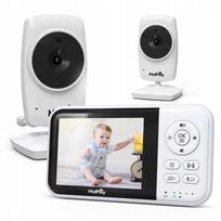 Vaizdo kūdikių stebėjimo monitorius su kamera, 3,2" LCD, naktinis režimas, VOX, priartinimas