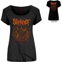 Slipknot Women's The Wheel Back Print T-Shirt Black 4XL black