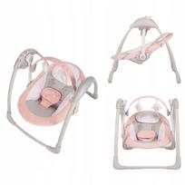 Elektrinė kūdikio supynė Bo Jungle Dolphy, rožinė, 0–9 kg