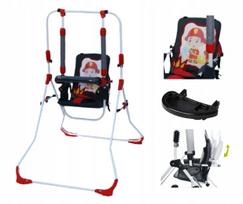 Laisvai pastatoma sulankstoma 3in1 supynė vaikui su kėdute, gultuku ir staliuku PL
