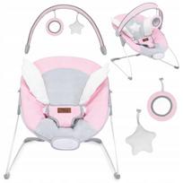 Kūdikio gultukas MoMi TULI Pink su vibracija, melodijomis ir žaislais