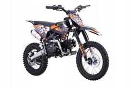 Vaikiškas krosinis motociklas IMMORTAL 110cc, 4 pavaros, ratai 14/12, oranžinis