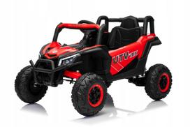 Vaikiškas elektrinis visureigis UTV, 12V, su pultu, raudonas