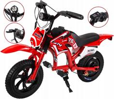 Elektrinis vaikų motociklas JKING C6, 300W, 16 km/val., 25,2V, 2600mAh, 12" LED