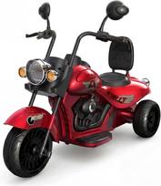 Vaikiškas elektrinis motociklas 12V, raudonas, su LED žibintais, muzika ir signalu