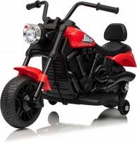 Vaikiškas elektrinis motociklas, 6 V, su muzika ir šviesomis, raudonas