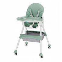 Sulankstoma valgomojo kėdė U-Grow UG-502-GRN, 2in1, žalia, su nuimama sėdyne