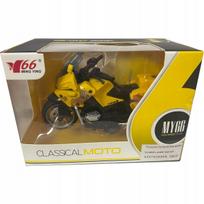 Vaikiška geltona motociklo žaislinė modelis Alltoys King 1:14