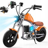 Vaikiškas elektrinis motociklas 320W, 5.2Ah, 3 greičiai, 13 km, su muzika ir LED apšvietimu