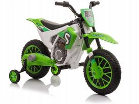 Vaikiškas elektrinis motociklas, žalias