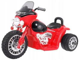 Vaikiškas elektrinis motociklas, 25W, 6V, garsai, šviesos, raudonas