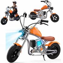 Vaikiškas elektrinis motociklas 320W, 12", LED žibintai, iki 15 km/h, su akumuliatoriumi