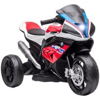 Vaikiškas elektrinis motociklas HOMCOM BMW HP4 su muzika, raudonas