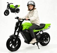 Vaikiškas elektrinis motociklas GreenADV250, 14 km nuotolis, LED žibintai, realistinis garsas