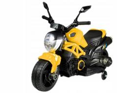 Vaikiškas elektrinis motociklas BEMI, 35W, 6V, geltonas