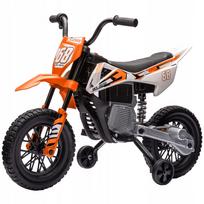 Vaikiškas elektrinis motociklas, oranžinis, 3–6 metų vaikams