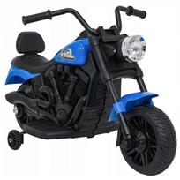 Vaikiškas elektrinis motociklas Harley, 30W, 6V 4,5Ah, su šviesomis ir melodijomis, mėlynas