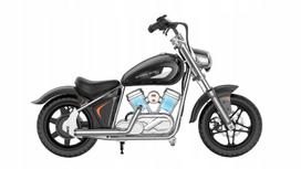 Vaikiškas elektrinis motociklas HYPER GOGO M5, juodas, iki 80 kg