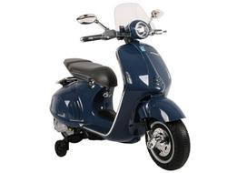 Vaikiškas elektrinis paspirtukas Vespa GTS 300, mėlynas, su LED žibintais