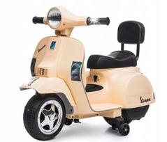 Vaikiškas elektrinis paspirtukas Vespa GTS 300 Mini, smėlio spalvos