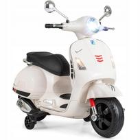 Vaikiškas elektrinis paspirtukas Vespa, baltas, su akumuliatoriumi