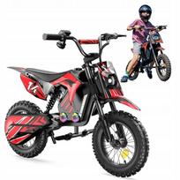 Vaikiškas elektrinis motociklas Iscooter A14, 36V, 500W, 22 km, 27 km/val., su Bluetooth